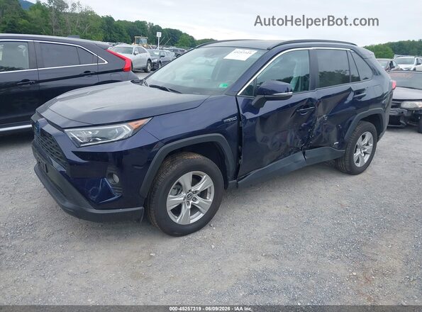 2T3RWRFV3KW028404 2019 TOYOTA RAV4 HYBRID Blue Передня ліва чверть