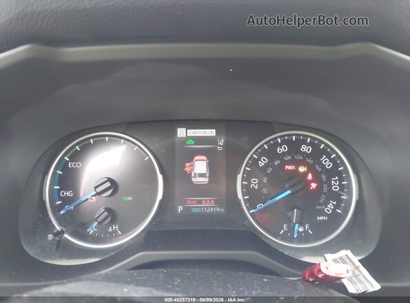 2T3RWRFV3KW028404 2019 TOYOTA RAV4 HYBRID Blue Вид задніх сидінь