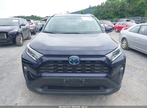2T3RWRFV3KW028404 2019 TOYOTA RAV4 HYBRID Blue Вид щитка приладів