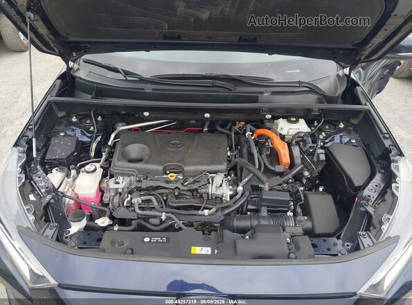 2T3RWRFV3KW028404 2019 TOYOTA RAV4 HYBRID Blue Вид ззаду