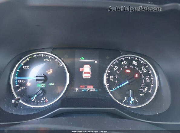 2T3RWRFV4KW010607 2019 TOYOTA RAV4 HYBRID Black Widok tylnych siedzeń