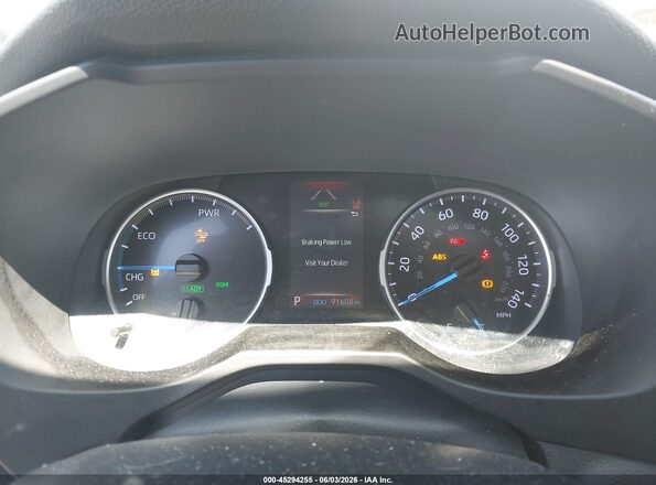 2T3RWRFV5KW025388 2019 TOYOTA RAV4 HYBRID White უკანა სავარძლების ხედი