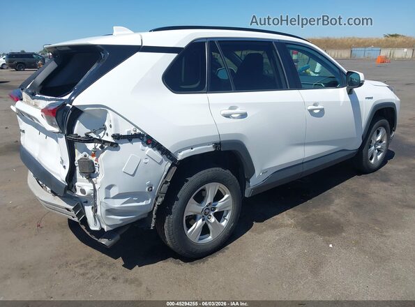 2T3RWRFV5KW025388 2019 TOYOTA RAV4 HYBRID White უკანა მარჯვენა