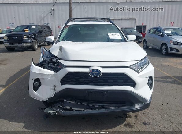 2T3RWRFV5LW055556 2020 TOYOTA RAV4 HYBRID White ხელსაწყოთა პანელის ხედი