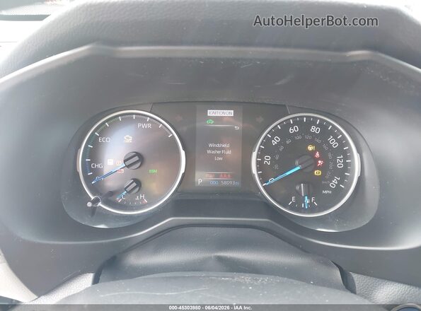 2T3RWRFV5LW055556 2020 TOYOTA RAV4 HYBRID White უკანა სავარძლების ხედი