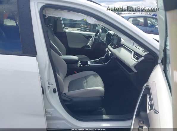 2T3RWRFV5LW055556 2020 TOYOTA RAV4 HYBRID White წინა სალონის ხედი