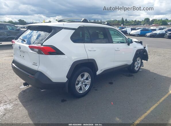 2T3RWRFV5LW055556 2020 TOYOTA RAV4 HYBRID White უკანა მარჯვენა