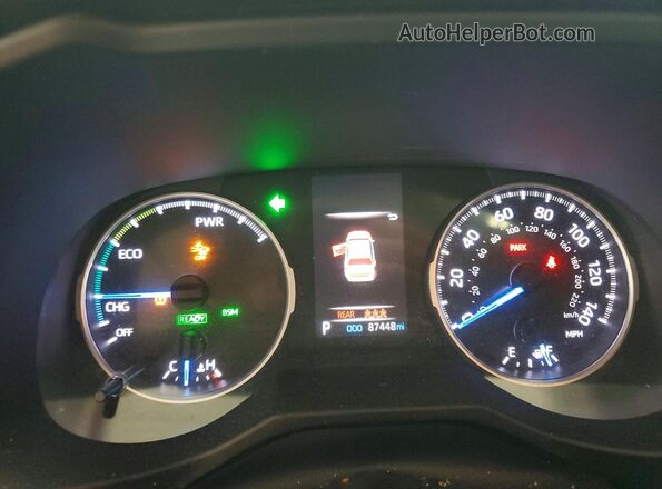 2T3RWRFV5LW066489 2020 TOYOTA RAV4 Green ხელსაწყოთა პანელის ხედი