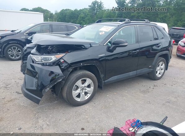 2T3RWRFV5MW121167 2021 TOYOTA RAV4 HYBRID Black Առջևի ձախ երեք քառորդ տեսարան
