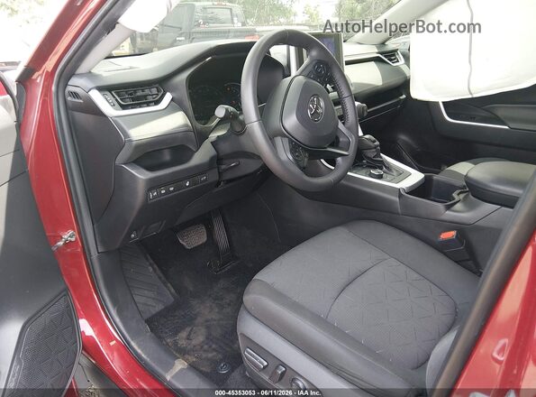2T3RWRFV5RW206923 2024 TOYOTA RAV4 HYBRID Red Front interior view