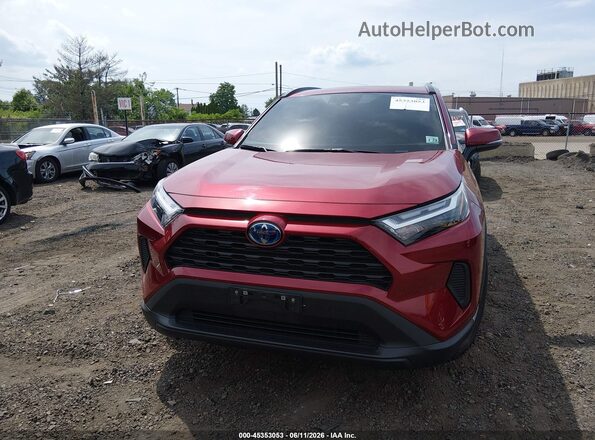 2T3RWRFV5RW206923 2024 TOYOTA RAV4 HYBRID Red Instrument cluster view