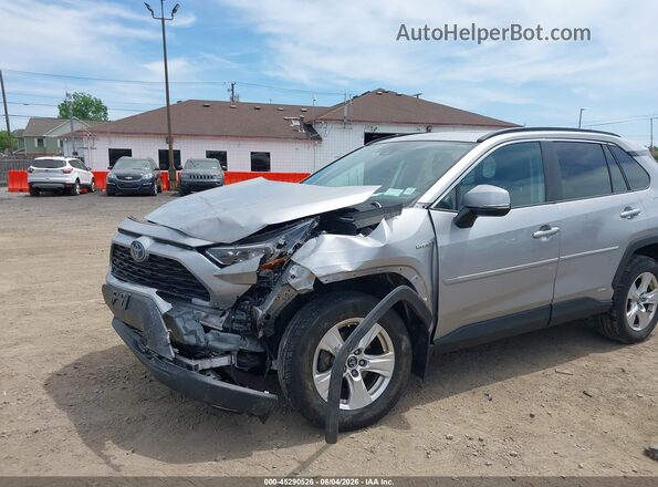 2T3RWRFV6KW012908 2019 TOYOTA RAV4 HYBRID Silver Front view
