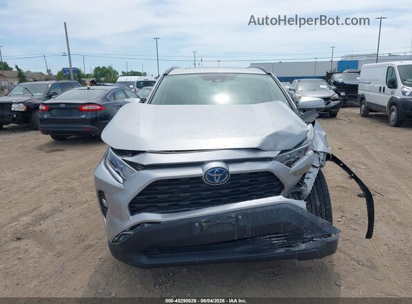 2T3RWRFV6KW012908 2019 TOYOTA RAV4 HYBRID Silver Dashboard view