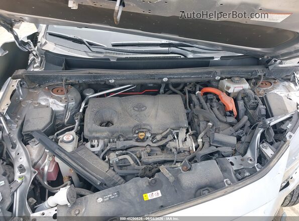 2T3RWRFV6KW012908 2019 TOYOTA RAV4 HYBRID Silver Rear view