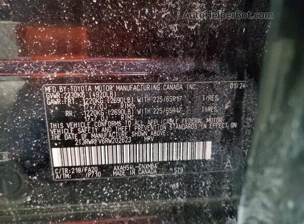 2T3RWRFV6RW202623 2024 TOYOTA RAV4 Black 