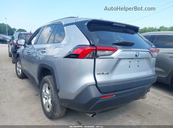 2T3RWRFV7KW011881 2019 TOYOTA RAV4 HYBRID Silver Rear left