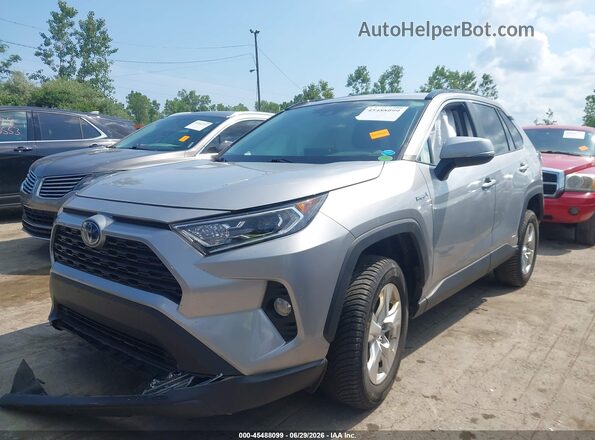 2T3RWRFV7KW011881 2019 TOYOTA RAV4 HYBRID Silver Front left