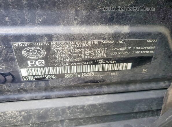 2T3RWRFV7PW178491 2023 TOYOTA RAV4 Blue 