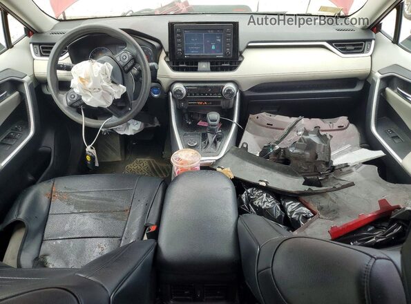 2T3RWRFV8LW056961 2020 TOYOTA RAV4 Burgundy Dashboard view