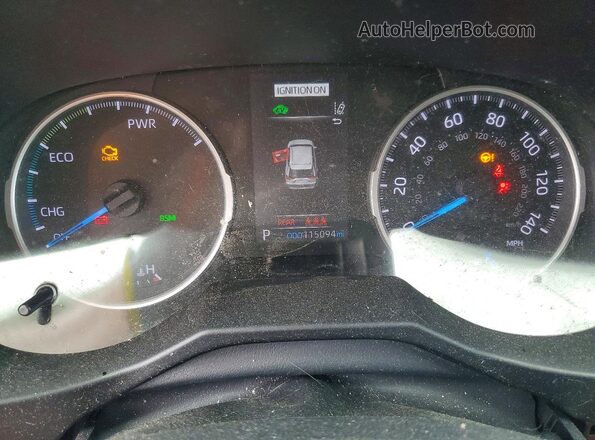 2T3RWRFV8LW056961 2020 TOYOTA RAV4 Burgundy Instrument cluster view