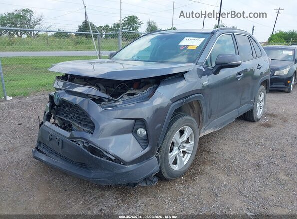 2T3RWRFV9KW027466 2019 TOYOTA RAV4 HYBRID Gray Vista tres cuartos delantera izquierda
