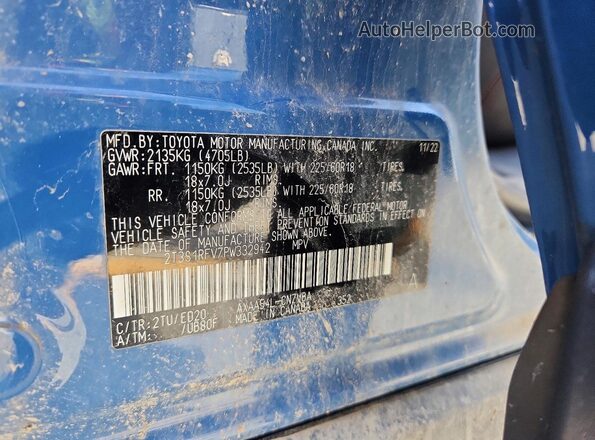 2T3S1RFV7PW332942 2023 TOYOTA RAV4 Two Tone 