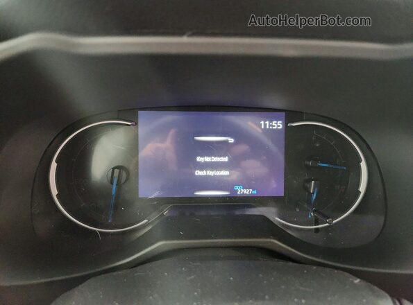 2T3T6RFV6RW068640 2024 TOYOTA RAV4 Blue Instrument cluster view