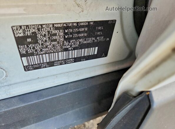 2T3UWRFV4PW163361 2023 TOYOTA RAV4 White 