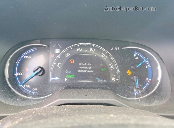 2T3UWRFV5PW185904 2023 TOYOTA RAV4 Blue Instrument cluster view