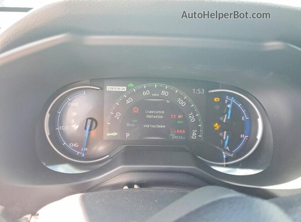 2T3UWRFV7PW168005 2023 TOYOTA RAV4 White Սարքավորումների վահանակի տեսք