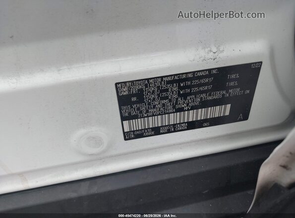 2T3W1RFV0PC214864 2023 TOYOTA RAV4 Белый Вид подкапотного пространства