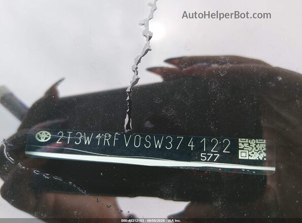 2T3W1RFV0SW374122 2025 TOYOTA RAV4 Белый Вид подкапотного пространства