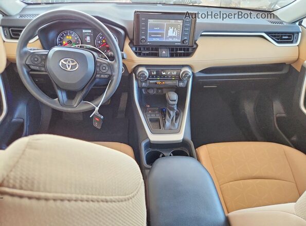 2T3W1RFV1MW159660 2021 TOYOTA RAV4 White Dashboard view