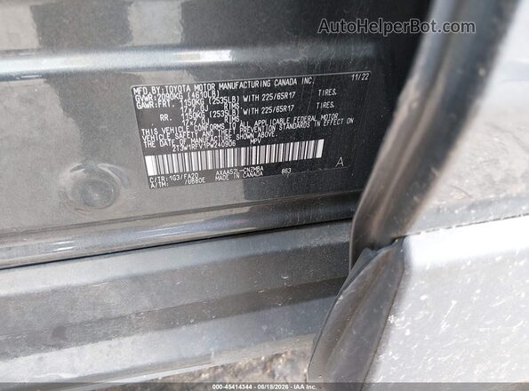 2T3W1RFV1PW240906 2023 TOYOTA RAV4 Gray ძრავის განყოფილების ხედი