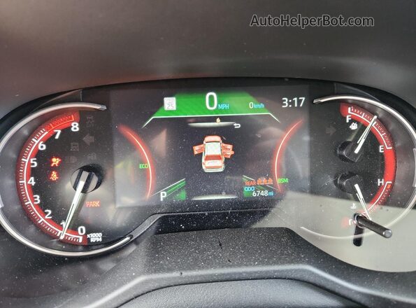 2T3W1RFV1SW435302 2025 TOYOTA RAV4 Красный Вид щитка приборов