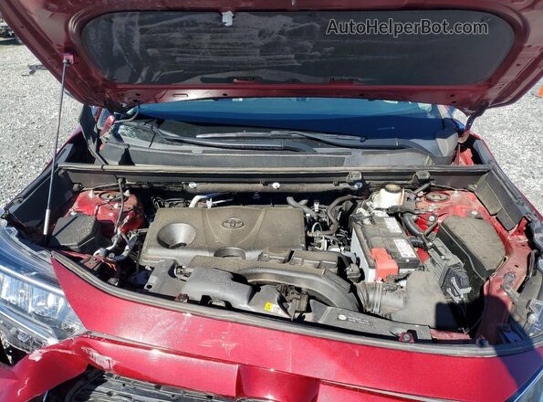 2T3W1RFV2MW119152 2021 TOYOTA RAV4 Red უკანა სალონის ხედი