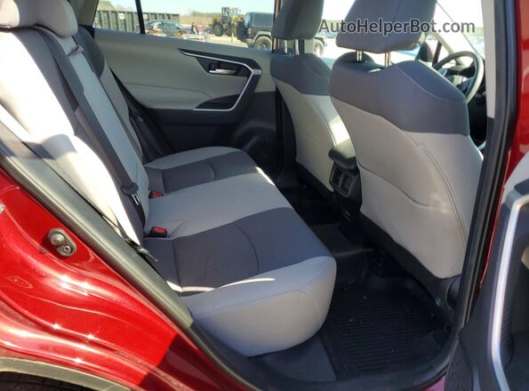 2T3W1RFV2MW119152 2021 TOYOTA RAV4 Red უკანა სავარძლების ხედი