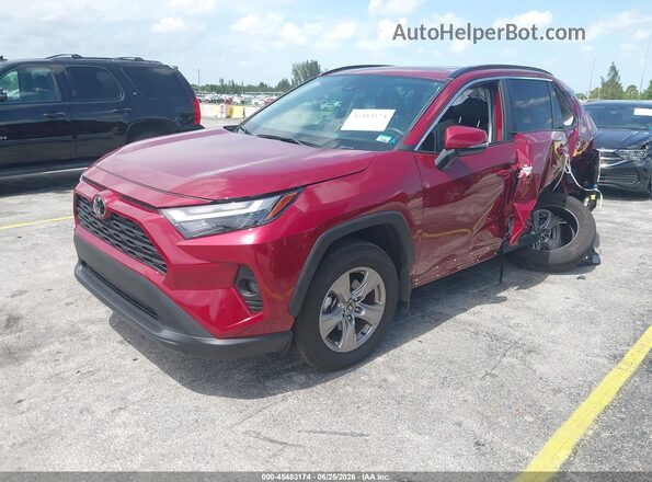 2T3W1RFV3SW420378 2025 TOYOTA RAV4 Red Առջևի ձախ երեք քառորդ տեսարան