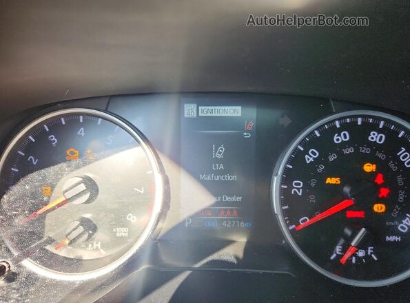 2T3W1RFV4NW200171 2022 TOYOTA RAV4 Красный Вид щитка приборов
