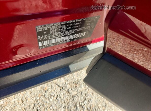 2T3W1RFV4NW200171 2022 TOYOTA RAV4 Красный Вид наклейки с VIN-кодом