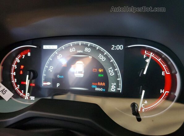 2T3W1RFV4SC359379 2025 TOYOTA RAV4 Silver Instrument cluster view