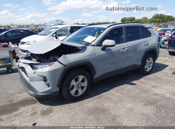 2T3W1RFV6MW122040 2021 TOYOTA RAV4 Gray Առջևի ձախ երեք քառորդ տեսարան