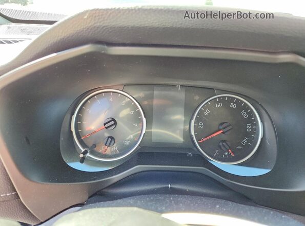 2T3W1RFV7KC008112 2019 TOYOTA RAV4 White Instrument cluster view