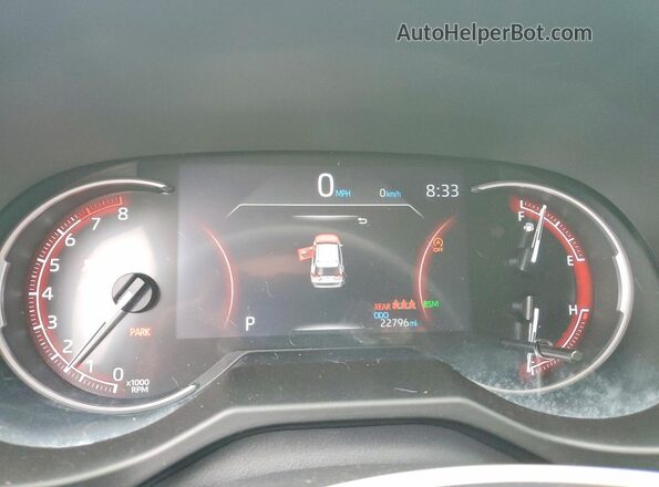 2T3W1RFV7PC222878 2023 TOYOTA RAV4 Белый Вид щитка приборов