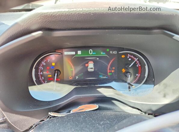 2T3W1RFV7PW296610 2023 TOYOTA RAV4 Gray Instrument cluster view