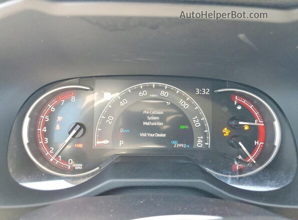 2T3W1RFV7SW406810 2025 TOYOTA RAV4 Black Вид щитка приладів