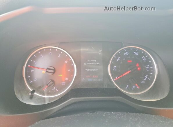 2T3W1RFV8KW009199 2019 TOYOTA RAV4 Green Instrument cluster view