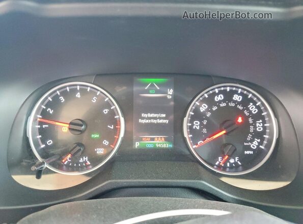 2T3W1RFV8LC044831 2020 TOYOTA RAV4 Silver Вид щитка приладів
