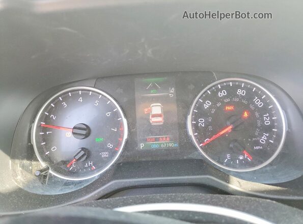 2T3W1RFV8MC104172 2021 TOYOTA RAV4 White Instrument cluster view