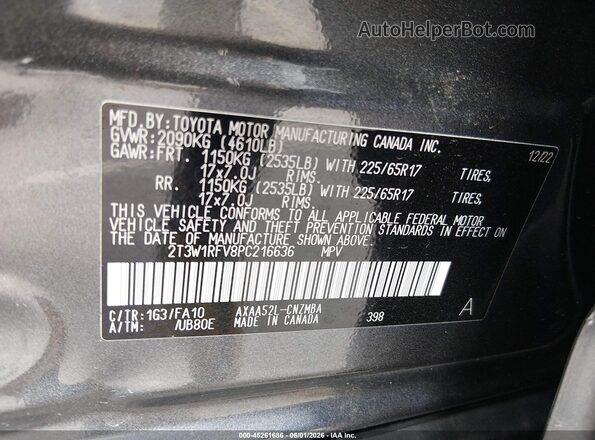 2T3W1RFV8PC216636 2023 TOYOTA RAV4 Black 